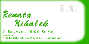 renata mihalek business card